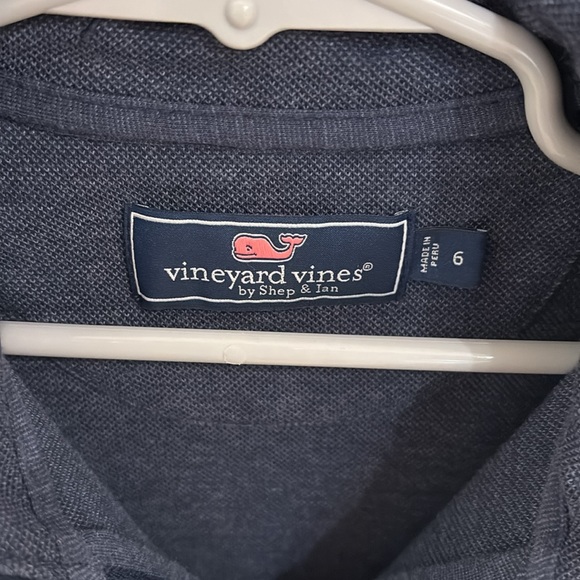 Vineyard Vines Boys Blue Half-Zip Sweater - Picture 3 of 4